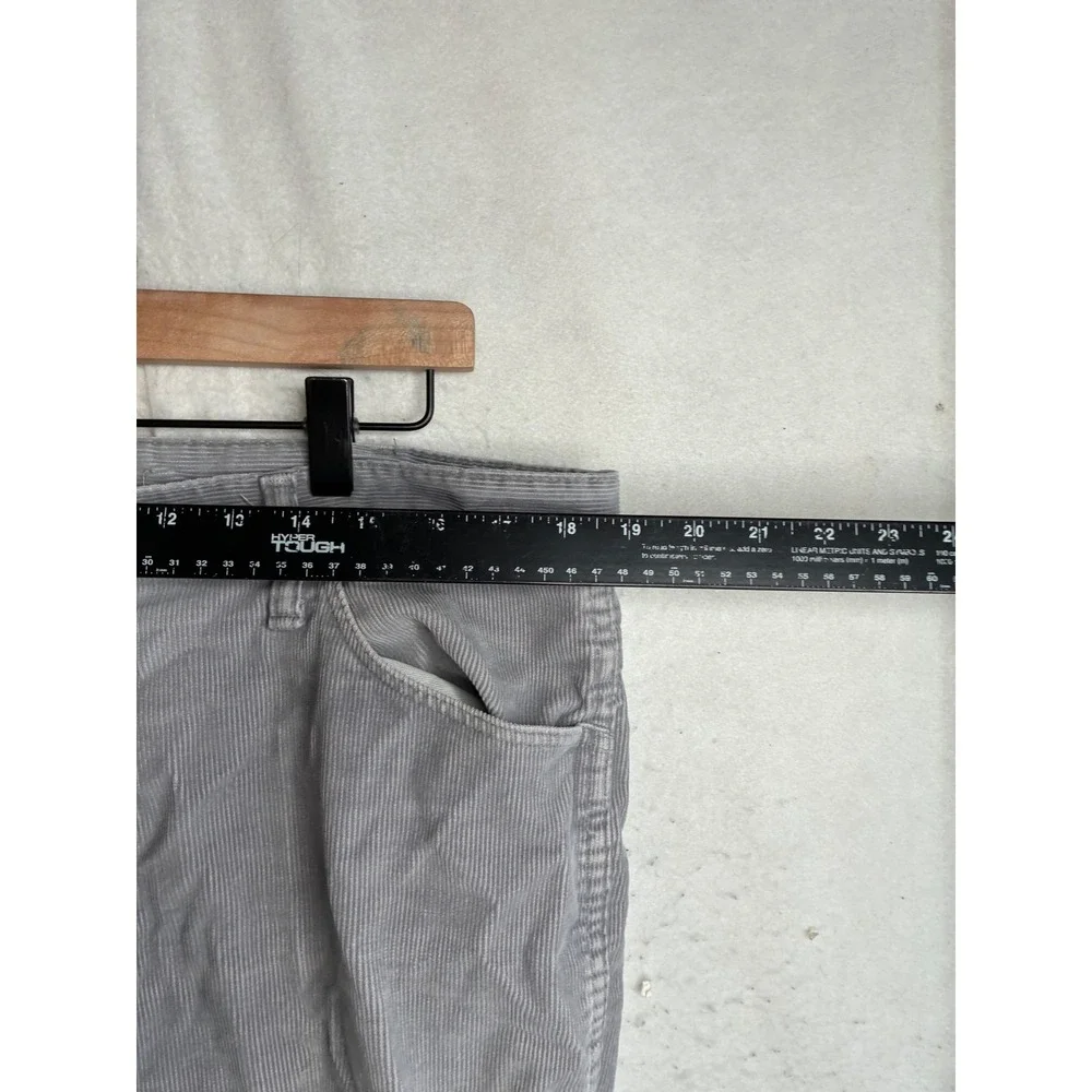 Vintage Rustler Mens Corduroy Pants Gray Regular Fit 89661SM USA Made 38x32
